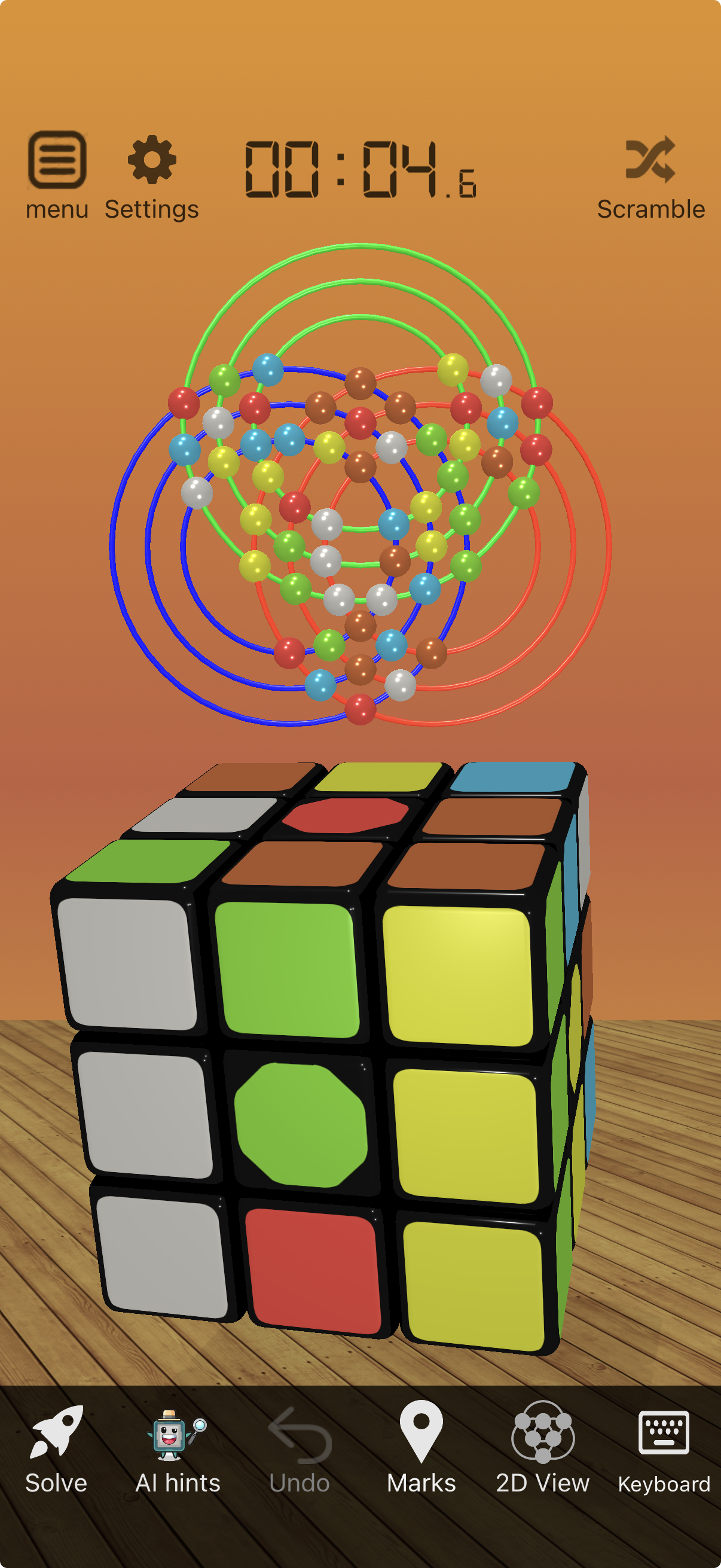 Play a virtual cube with interactive puzzle tools